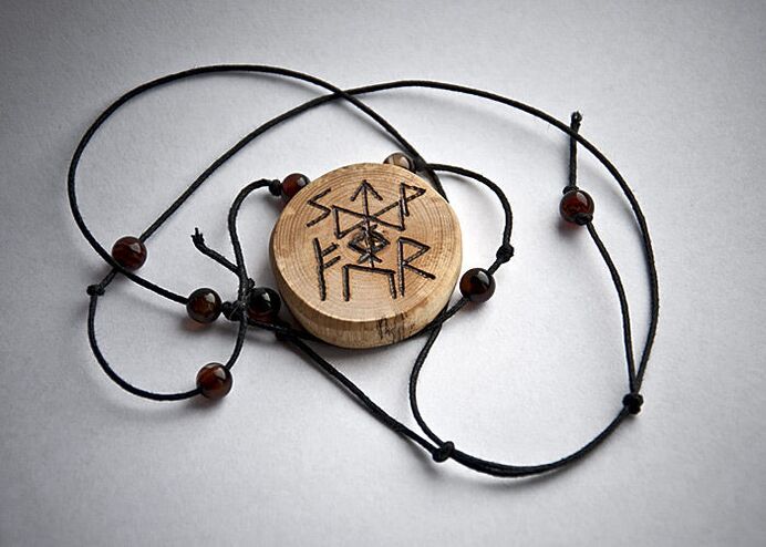Amulets made of wood